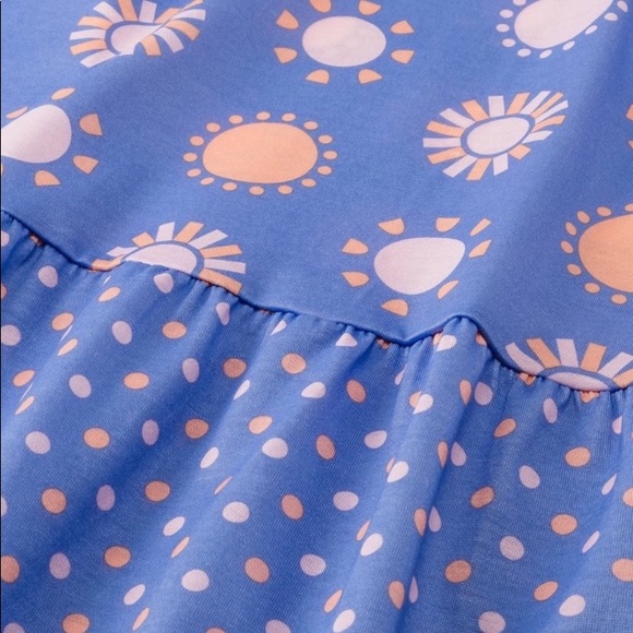 Cat & Jack Girls Tiered Sun Purple Nightgown Size Large - Picture 2 of 3